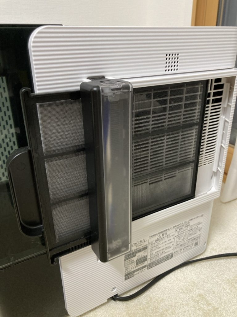 HD-LX1225-W背面のかんたんフィルタークリーナー