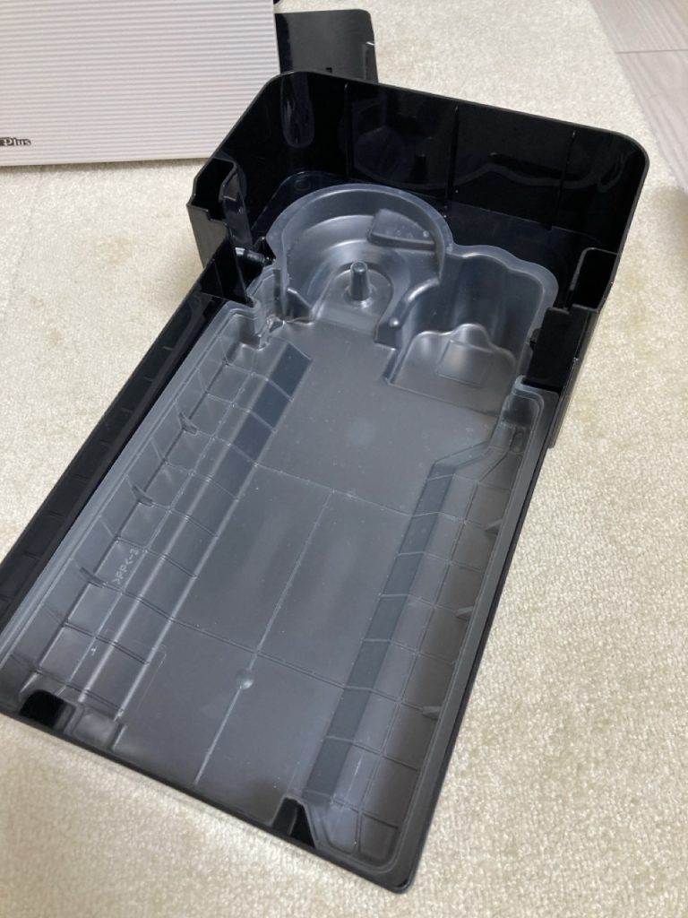 カンタン取替えトレイカバーを装着したHD-LX1225-Wのトレイ